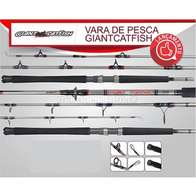 Vara molinete Marine Sports Giant Cathfish GC2 S661XH - 60 a  120 lb - 1,98m - Inteiriça