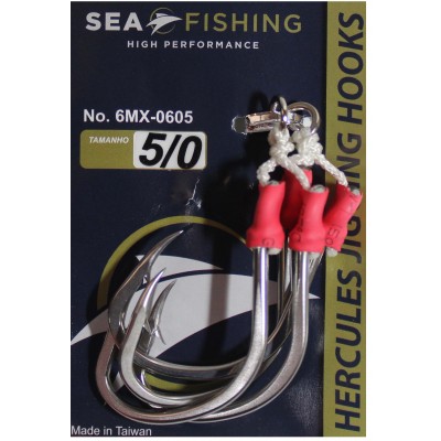 Assist Hook Slow Jigging com Solid Sea Fishing #5/0 pacote com 2 pares