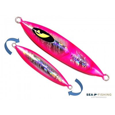 Isca artificial metal Jig Sea Fishing modelo Kelp 80g cor Rosa