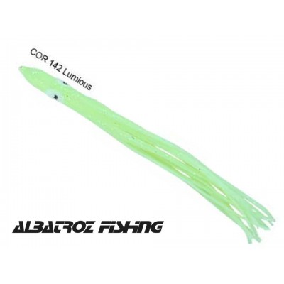 Isca Lulinha ZZ Albatroz - Cor 142 Verde Glow - Tamanho 7,6 cm - Pacote 15 unidades
