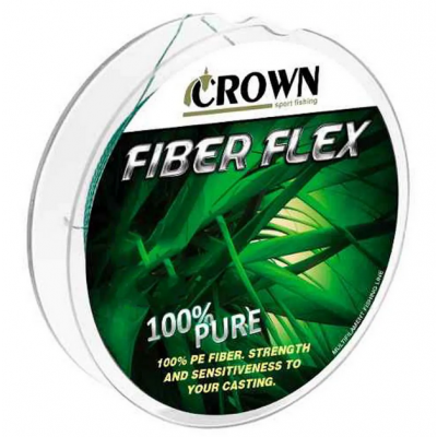 Linha multifilamento Crown Fiber Flex 4X 0,14 mm - 16 lbs - 100 m - Verde