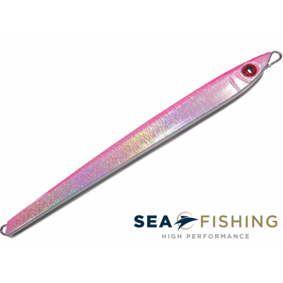 Isca artificial metal Jig Sea Fishing modelo Gobio 280 g cor Rosa