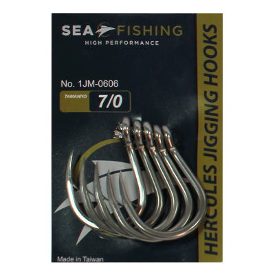 Anzol para Assist Hook Sea Fishing #7/0 pacote com 5 peças