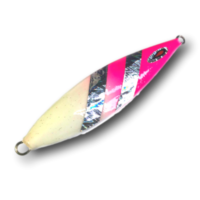 Isca artificial metal Jig Yamatto modelo Kisu 60g cor Rosa - Glow