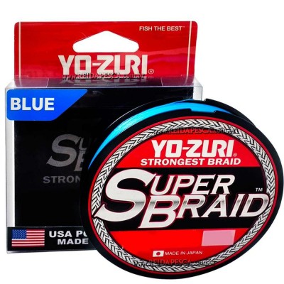 Linha multifilamento Yo-zuri Super Braid - 0,32 mm - 40 lbs - 275 m - Azul