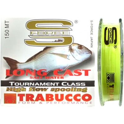 Linha Monofilamento Trabucco Long Cast Salt Water Tournament 0,35 - 15,85kg - 150m - Amarela
