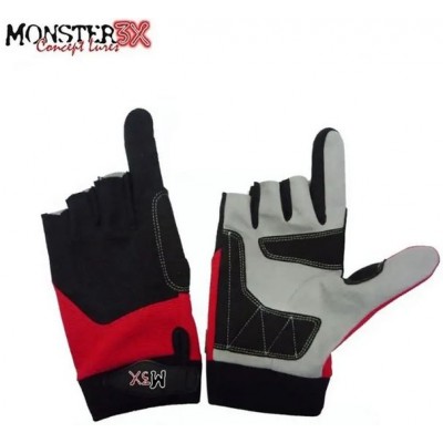 Luva para Pesca Esportiva Monster 3X Nylon X-Gloves  - Tamanho Único