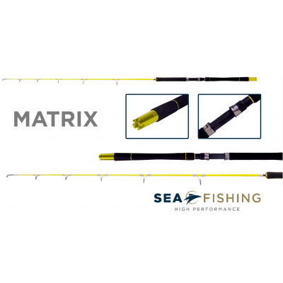 Vara molinete Sea Fishing Matrix jig 5"6' (1,68 m) - 20 a 50 lbs - Jig 80 a 300 gr