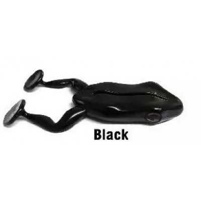 Isca artifical Soft Monster 3x Paddle Frog - Cor Black - 9,5cm - 2UN