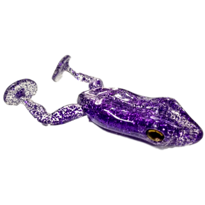 Isca artifical Soft Monster 3x Paddle Frog - Cor Purple - 9,5cm - 2UN