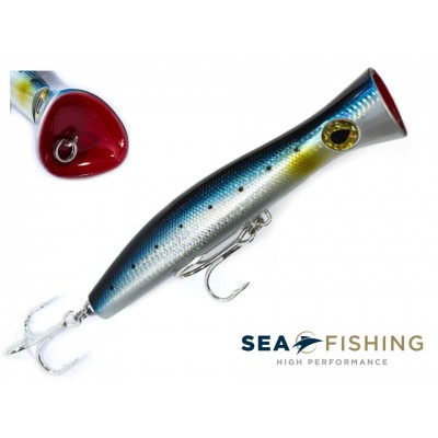 Isca Popper Sea Fishing modelo Sea Hunter cor Azul - 116 g - 200 mm