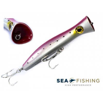 Isca Popper Sea Fishing modelo Sea Hunter cor Rosa - 116 g - 200 mm