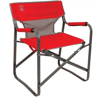 Cadeira Coleman Dobrável Steel Deck - Vermelho