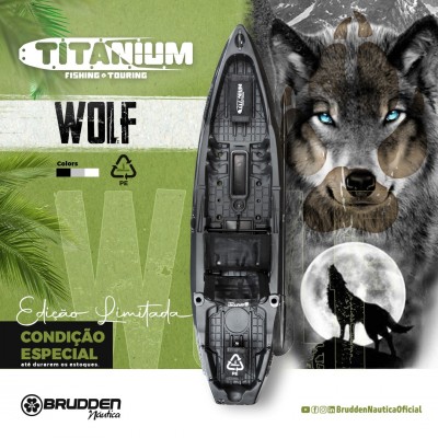 Caiaque Brudden Titanium Fishing & Touring - Cor Wolf