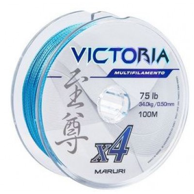 Linha multifilamento Maruri Victoria 4x 0,14 mm - 22lbs - 100 m - Azul
