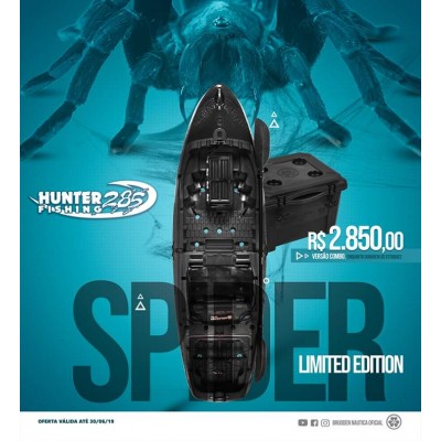 Edição Limitada!!  Caiaque Brudden Hunter Fishing 285 cor Spider + Cooler