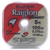 Linha monofilamento Super Raiglon - 0,37 mm - 30 Lbs - carretéis interligados c/ 100 metros cada
