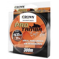 Linha monofilamento Crown Pró Tamba Soft 0,33 mm - 22 lbs - 300 m - Laranja