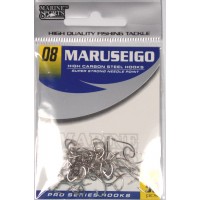 Anzol Marine Sports MARUSEIGO Nickel - Tamanho 08 - cartela c/ 50