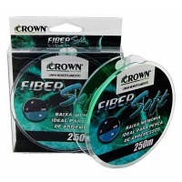 Linha monofilamento Crown Fiber Soft 0,40 mm - 32 lbs - 250 m - Green