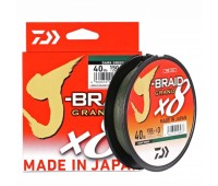 Linha Multifilamento Daiwa J-Braid Grand X8 270m - 20lbs - 0,23mm Dark Green 