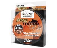 Linha monofilamento Crown Pró Tamba Soft 0,33 mm - 22 lbs - 300 m - Laranja